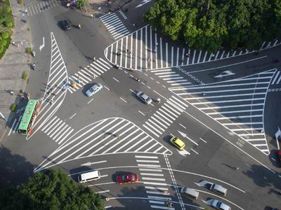 十字路口道路標線(xiàn)